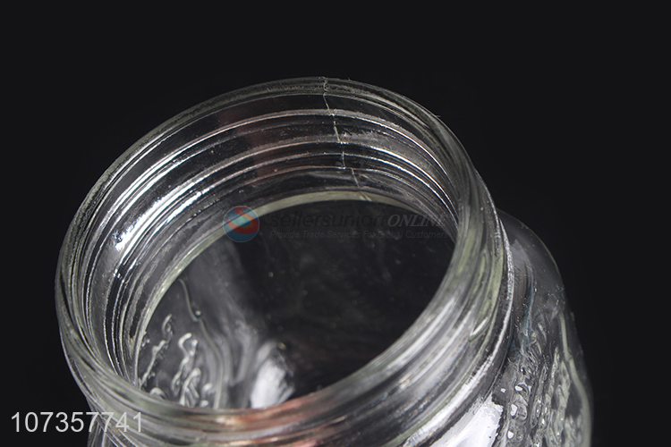Popular products durable transparent glass candy jar cookie jar