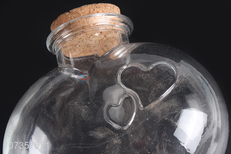 Best sale transparent embossed glass candy jar glass candy pot