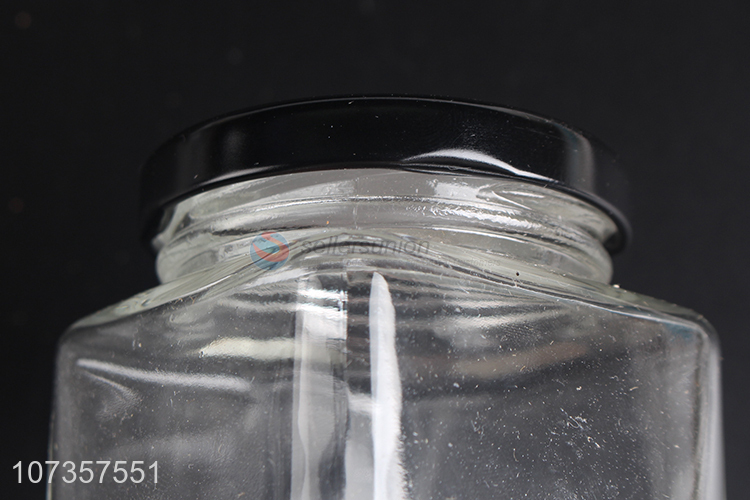 Superior quality clear glass candy jar candy pot for kitchen