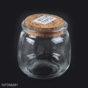 Latest arrival clear flower tea glass jar kitchen food storage jar
