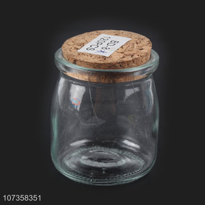 Promotional cheap multi-use kitchen glass jar flower tea glass storage jar
