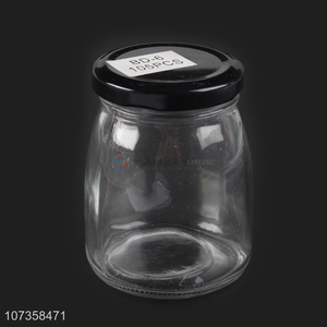 Professional supply transparent flower tea glass jar candy jar cookie jar