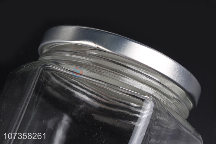 China supplier moistureproof flower tea glass jar mung bean storage jar