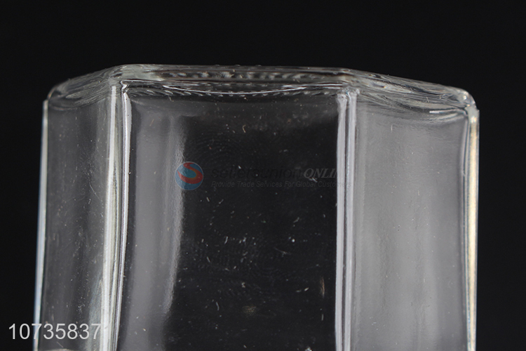Factory direct sale transparent flower tea glass jar candy jar for kitchen