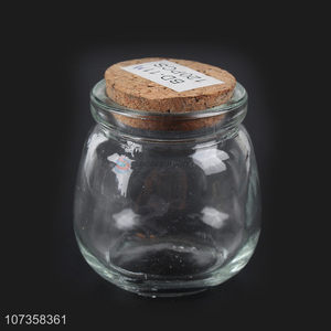 Good sale clear heat resistant kitchen glass jar for flower tea