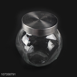 Good quality clear flower tea glass jar dried fruit storage container