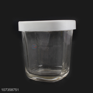 Latest arrival kitchen supplies flower tea glass storage jar with lid