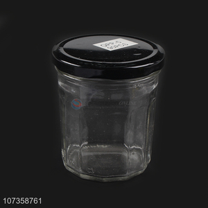 Excellent quality durable clear flower tea glass jar food storage container