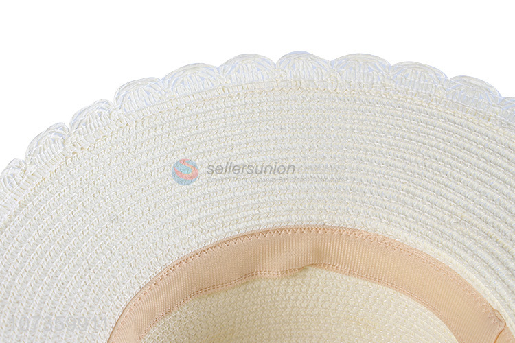 Good Sale Summer Straw Bucket Hat With Decorative Seashells