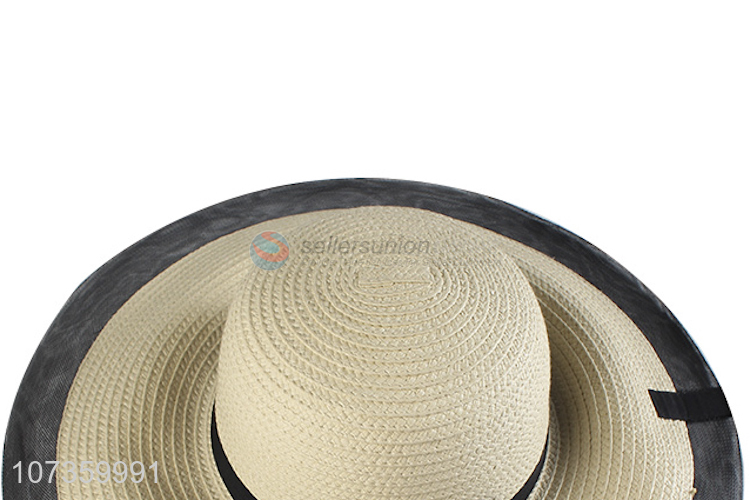 Newest Wide Brim Straw Hat Summer Round Hat Sun Hat