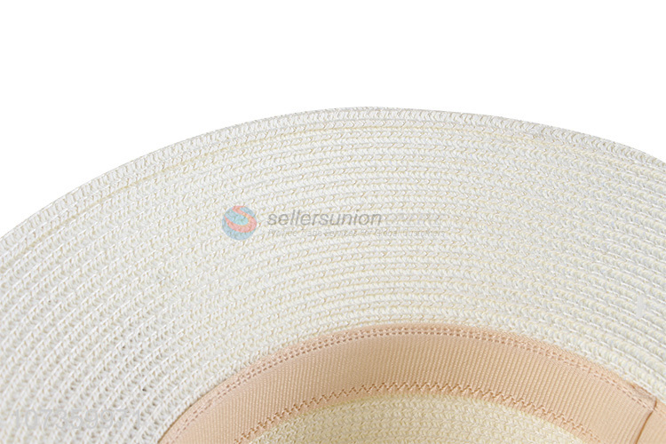 Good Price Straw Bucket Hat With Fashion Cap Ribbon