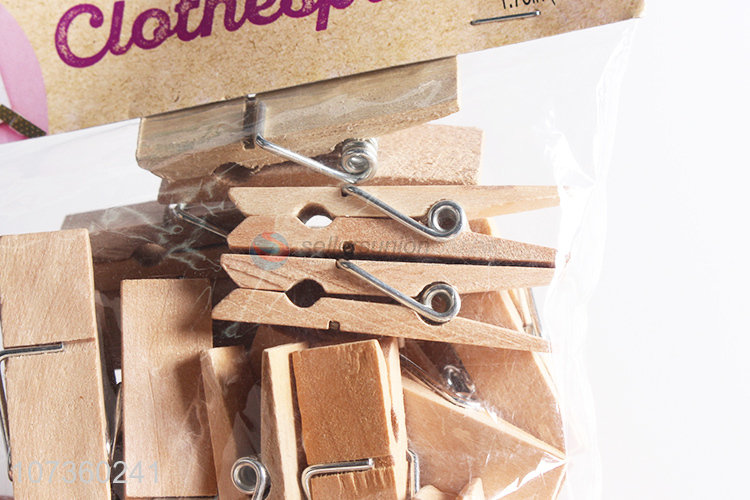Cheap And Good Quality Photo Clip Natural Wooden Memo Paper Clip