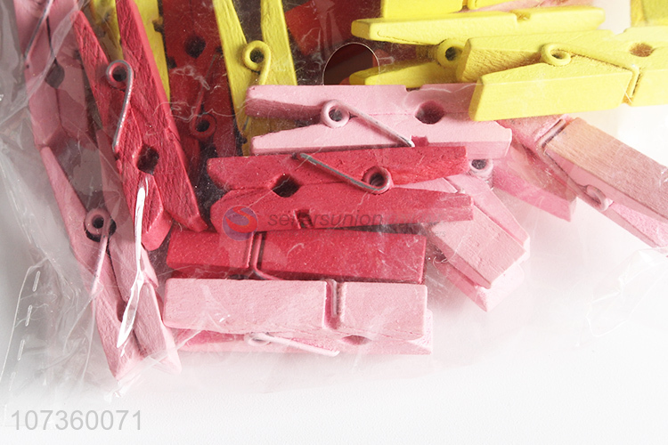 Creative Wooden Clips Diy Photo Craft Clip Business Card Greeting Card Clip