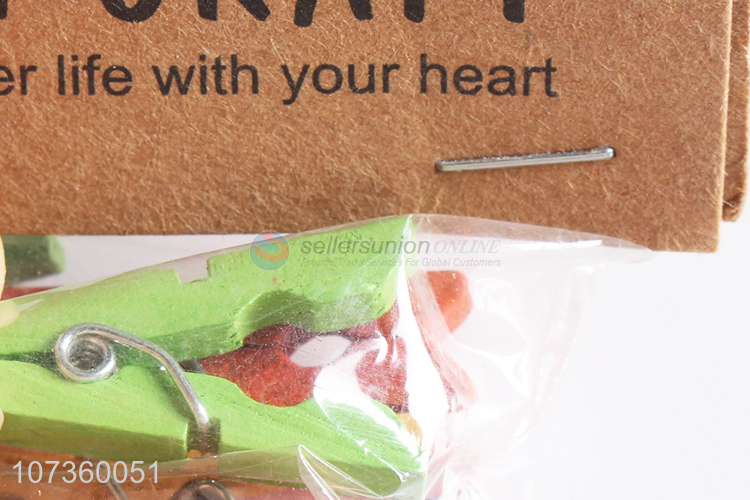 Competitive Price Wooden Clips Decorations Paper Photo Spring Clips