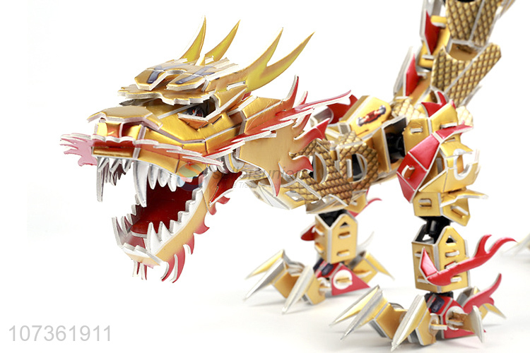 Wholesale Kids Educational Diy Toys 3D Dragon Jigsaw Puzzle For Children Games