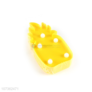 Promotion Home Decor Led Cute Yellow Pineapple Shaped Plastic Light