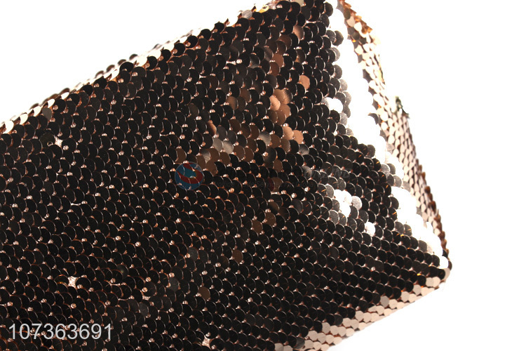 Contracted Design Sequins Cosmetic Bag Girls Fashion Makeup Pouch