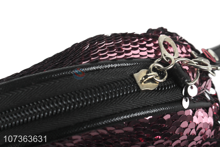 Hot Selling Glitter Cosmetic Bags Fashion Sequin Bling Makeup Bag