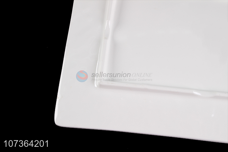 New Style White Melamine Plates Household Rectangle Plates