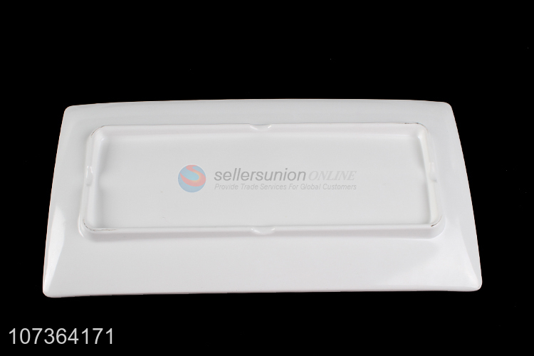 Modern Style White Melamine Plates Fashion Dinner Plate