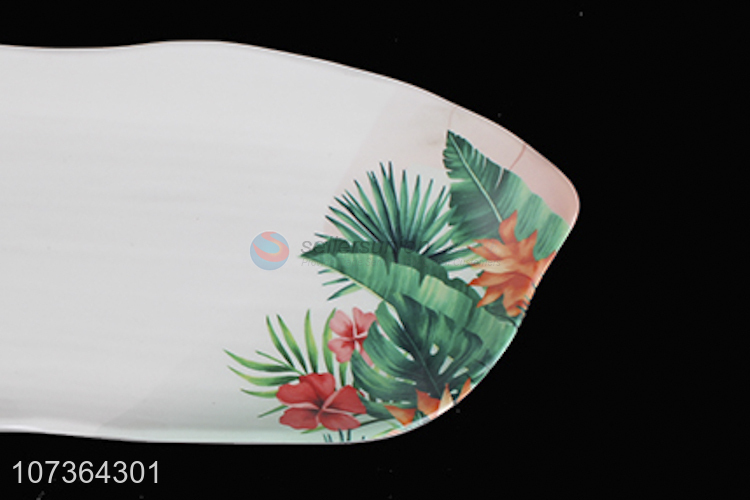 Classic Printing White Melamine Plates Fashion Dinner Plate