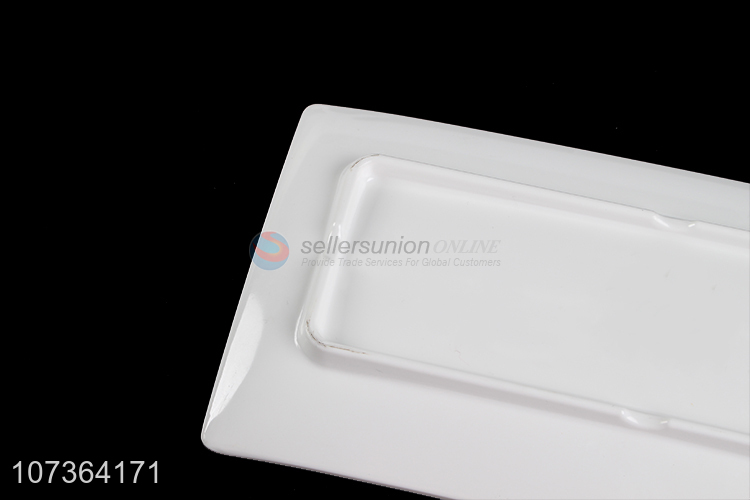 Modern Style White Melamine Plates Fashion Dinner Plate