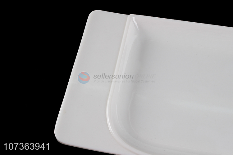 New Arrival White Melamine Plates Rectangle Plates
