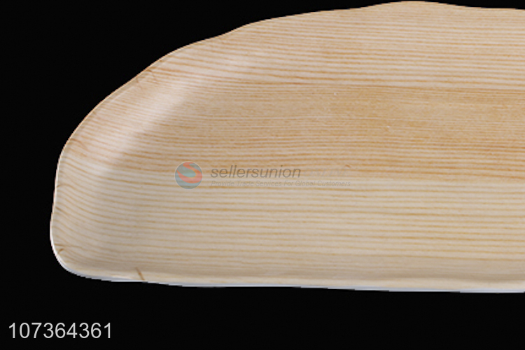 Popular Imitation Wood Texture Color Melamine Plates Dinner Plate