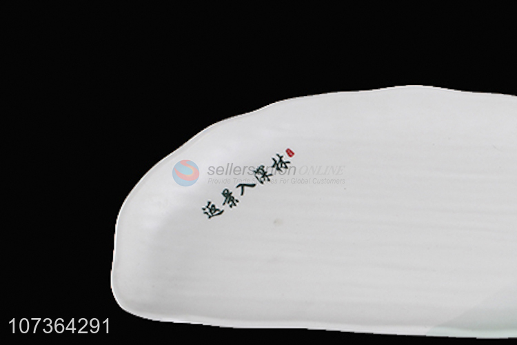 Creative Design White Melamine Plates Fashion Printing Dinner Plates