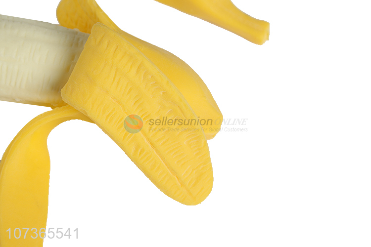 Hot Sale Eco-Friendly TPR Stress Relieve Squeeze Banana Toys Vent Toys