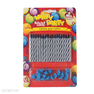 Factory Direct Sale Colored Birthday Cake Candles And Holders