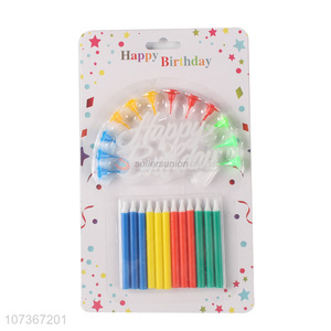 Good Quality Colored Birthday Cake Candle Party Candle And Holders