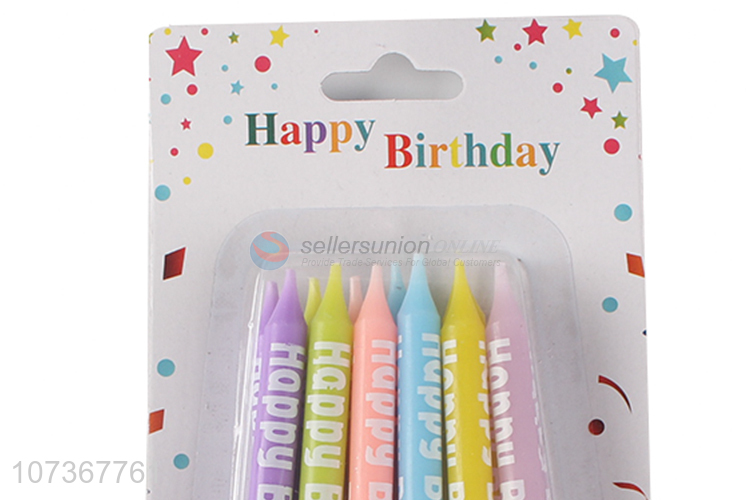 Wholesale 12Pcs Happy Birthday Letter Printing Birthday Candles Cake Candles
