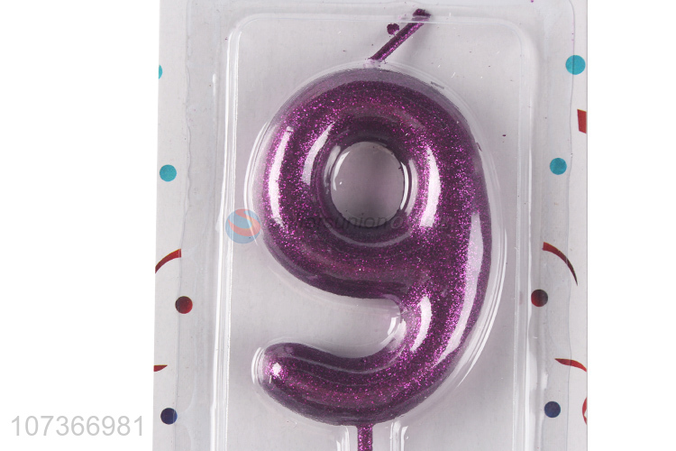 New Design Happy Birthday Number 9 Cake Birthday Candle