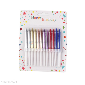 China Wholesale Birthday Cake Candles Long Thin Birthday Candles Cake Decoration