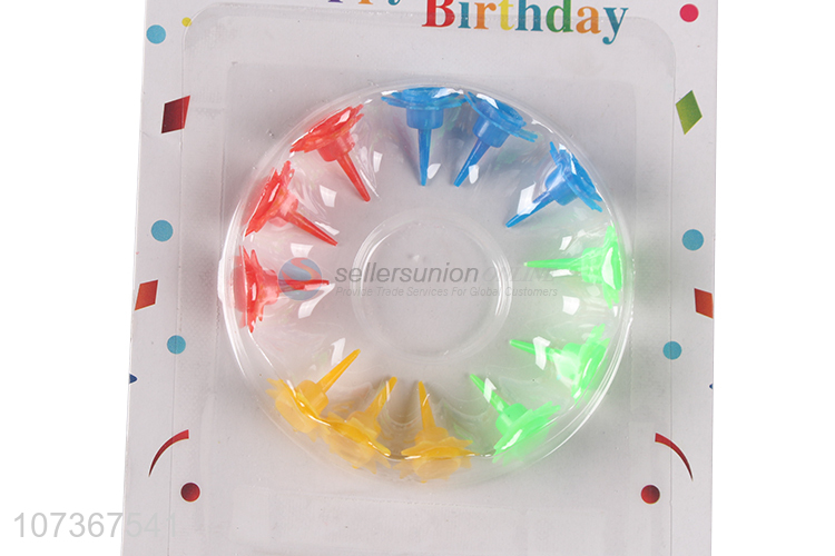 Competitive Price Paraffin Wax Colorful Birthday Cake Candles And Holders
