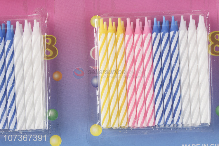 Top Selling Paraffin Waxspiral Birthday Cake Candles And Holders