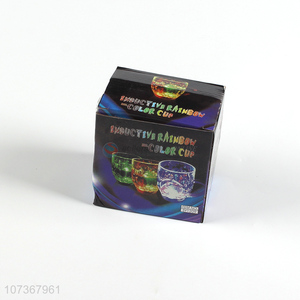 Hot sale liquid activate blinking plastic beer cup light up cup