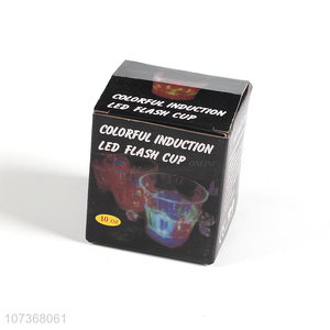 Hot selling liquid activate blinking octagonal plastic cup drinking cup