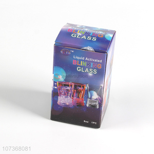 Popular products liquid activate blinking plastic screw cup light up cup
