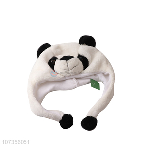 Cute design good quality panda hat for gifts