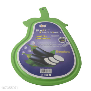New style <em>eggplant</em> shape plastic household cutting board