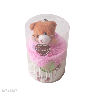 New arrival girl gift soft towel with cute bear