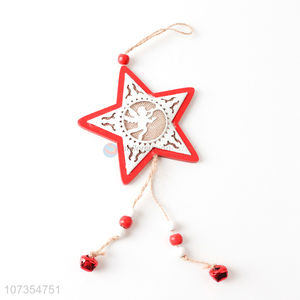 Wholesale cheap price star shape christmas hanging ornaments