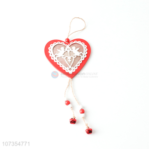 Cheap price heart shape christmas hanging ornaments