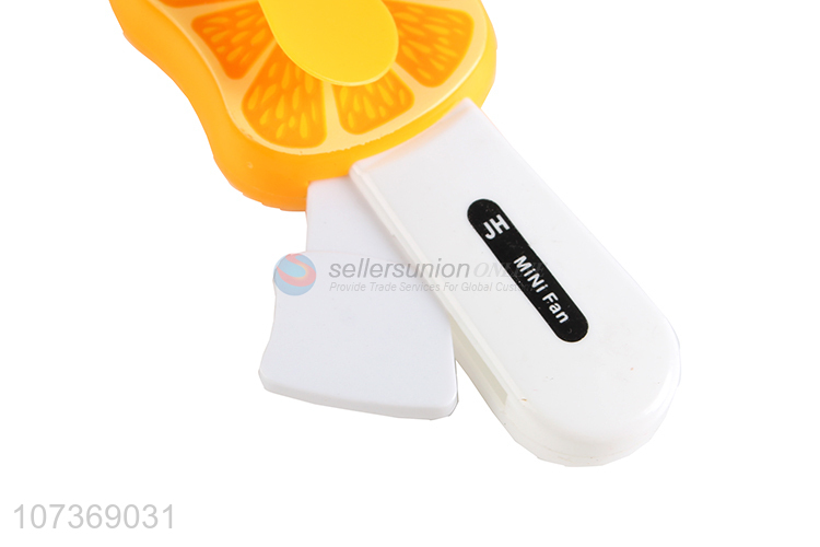 Factory Sell Plastic Summer Portable Fan Handle Children'S Creative Fruit Mini Fan