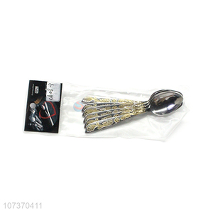 Popular products metal tableware set stainless steel dinner spoon