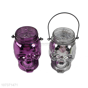 Cool Design <em>Glass</em> Halloween <em>Candlestick</em> With Handle