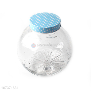 New Design Glass Jar Beverage Juice Dispenser With Tap