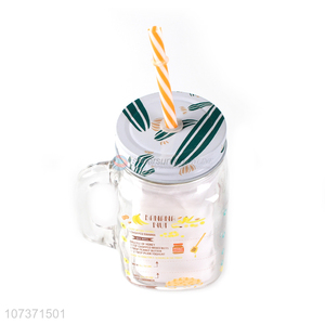 Best Quality Fruit Beverage Storage Bottle With Handle And Straw